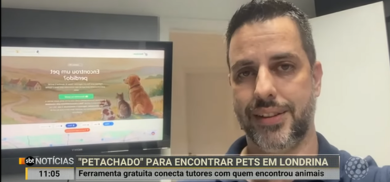 Reportagem em vídeo Entrevista sobre o petAchado.com.br no SBT Notícias